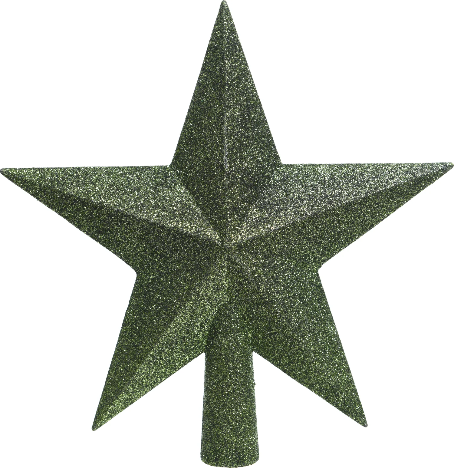 Decoris piek ster Tjardo groen 19 x 4,2 x 19 cm