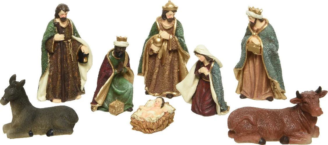 Decoris kerststalfigurenset 8-delig