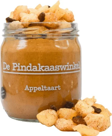 De Pindakaaswinkel pindakaas appeltaart 420 ml