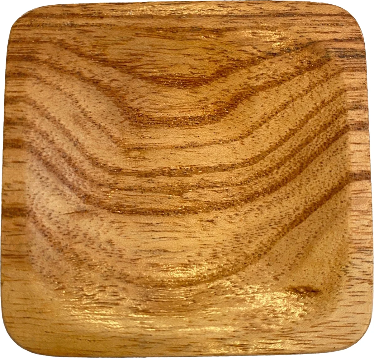 Decoratieschaal naturel 7,5 x 7,5 x 1,5 cm