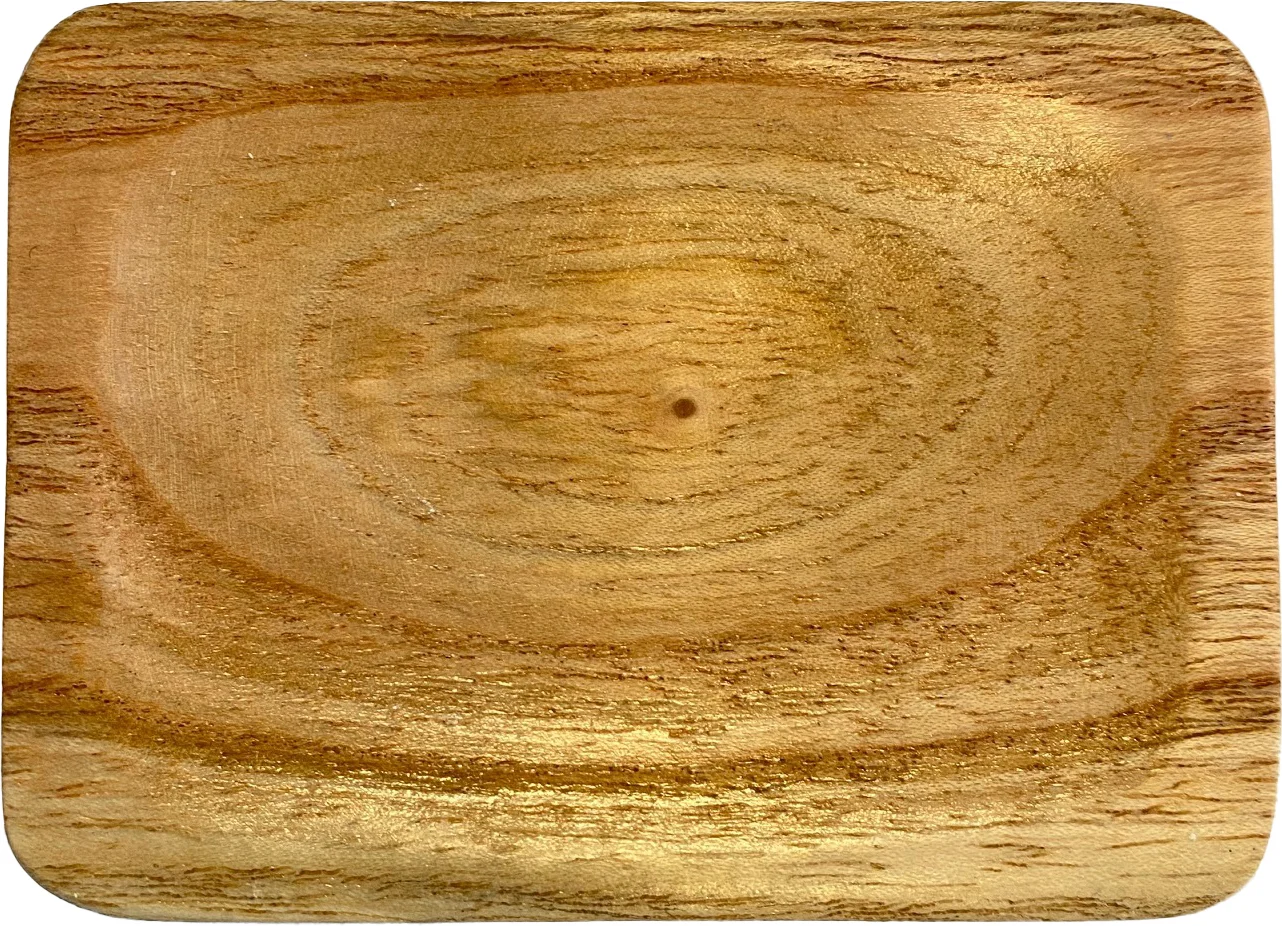 Decoratieschaal naturel 10 x 7,5 x 1,5 cm