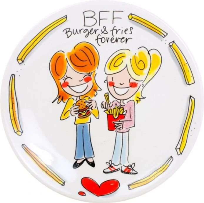 Blond Amsterdam bord Snack BFF D 22 cm