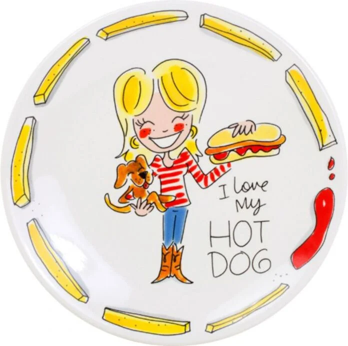 Blond Amsterdam bord Snack Hot Dog D 22 cm