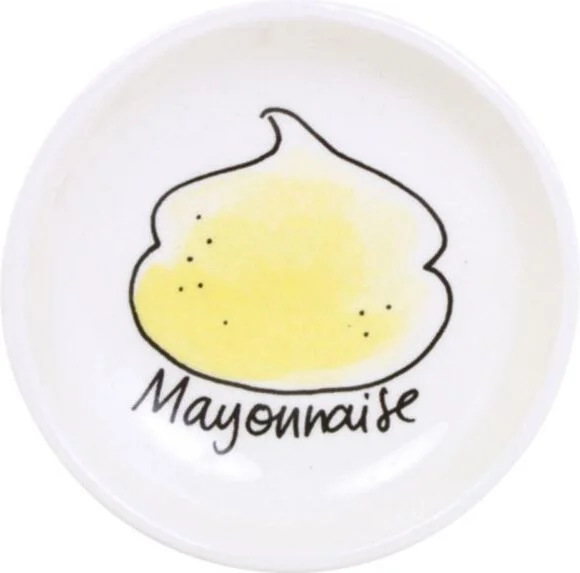 Blond Amsterdam serveerschaal Snack mayonaise D 8 H 1,5 cm