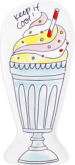 Blond Amsterdam bord Snack milkshake 24,5 x 11 x 1 cm