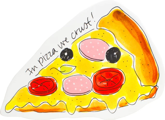 Blond Amsterdam bord Snack pizza 14,5 x 22 x 1 cm