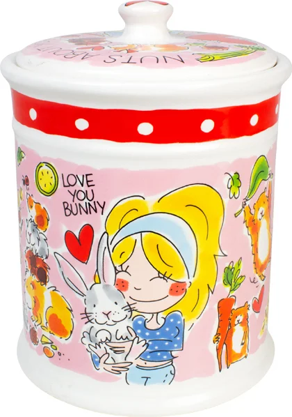 Blond Amsterdam voorraadpot Animals knaagdier D 16 H 22,5 cm