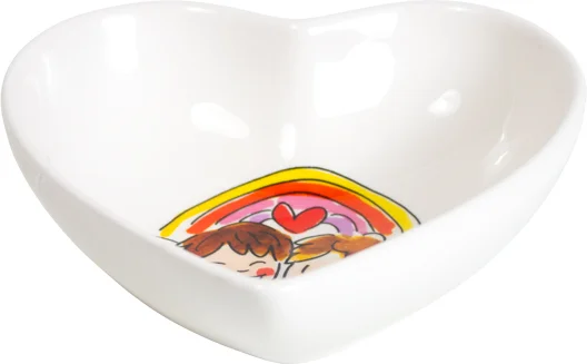Blond Amsterdam kom heart 15,5 x 16,5 x 2 cm