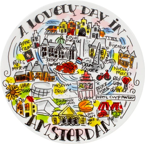 Blond Amsterdam bord City Amsterdam D 12 cm