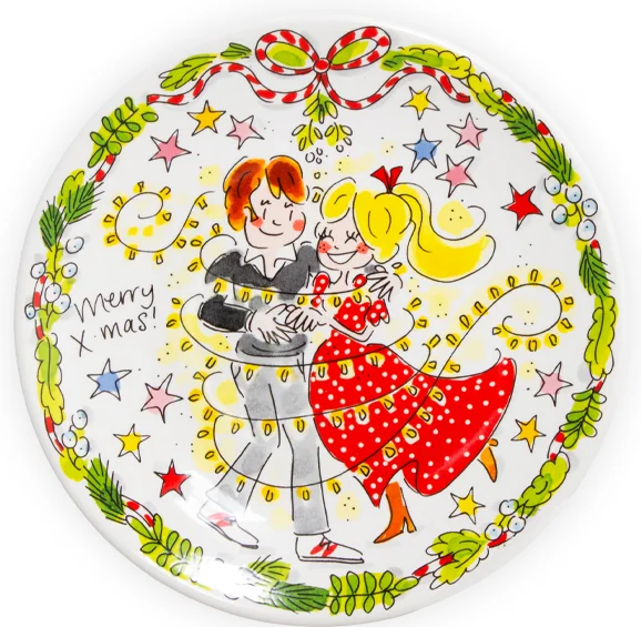 Blond Amsterdam ontbijtbord Christmas dance D 22 H 2,5 cm