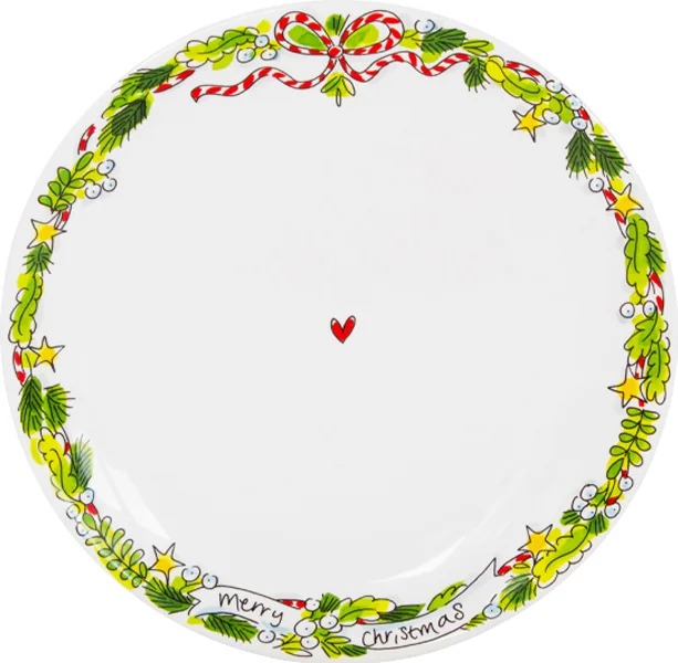 Blond Amsterdam bord Christmas D 26 H 2,8 cm