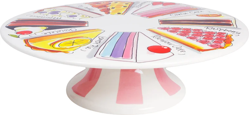 Blond Amsterdam taartplateau Even Bijkletsen cake D 33 H 9 cm