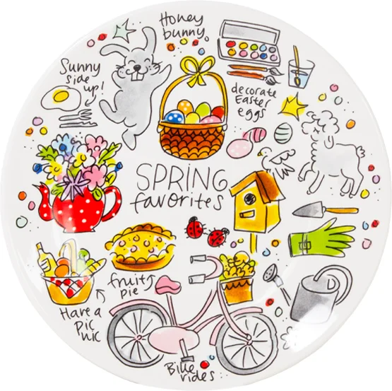 Blond Amsterdam ontbijtbord Happy easter pasen D 22 H 1,5 cm