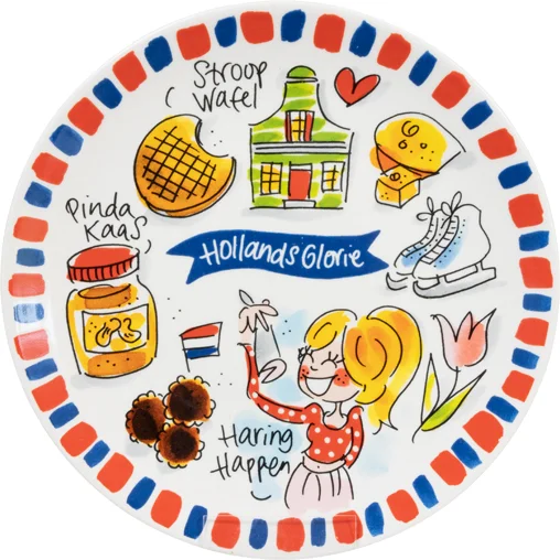 Blond Amsterdam bord Hollands Glorie multi D 18 cm