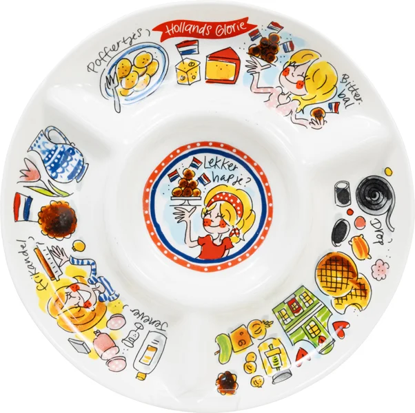 Blond Amsterdam snackschaal Hollands Glorie multi D 26 H 2,8 cm