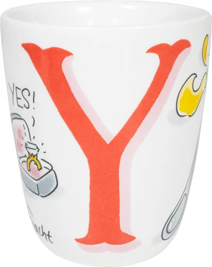 Blond Amsterdam mok Love Letters Y 350 ml