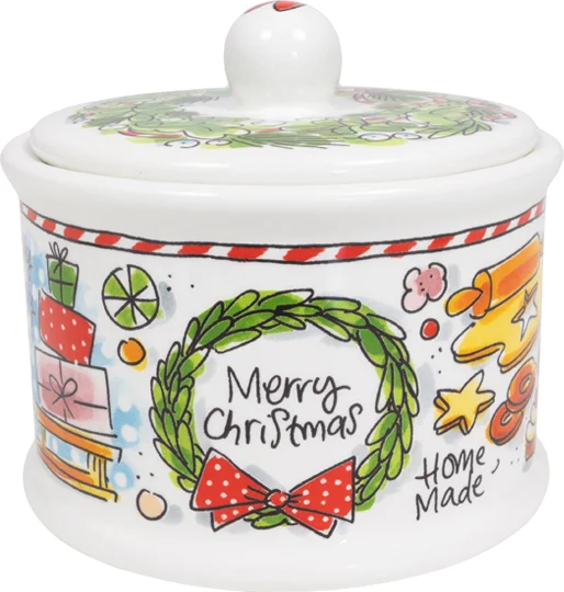 Blond Amsterdam snoeppot Christmas multi D 14 H 12 cm