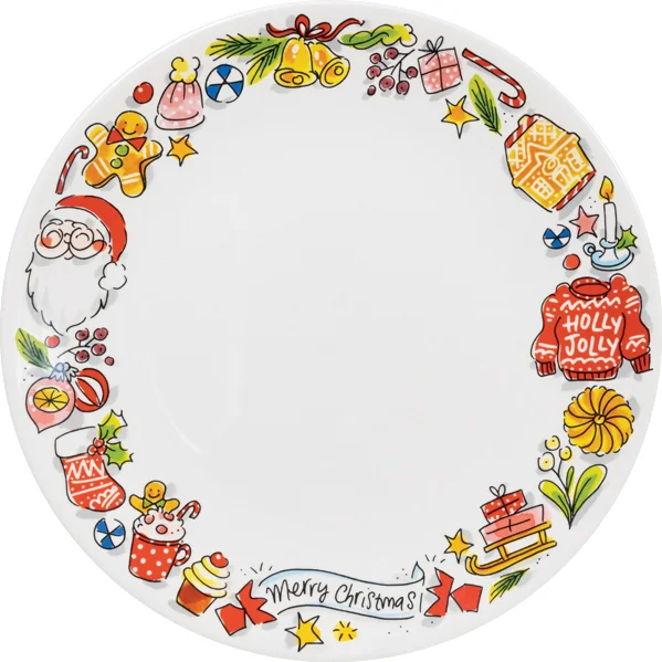 Blond Amsterdam dinerbord Christmas cracker multi D 26 cm