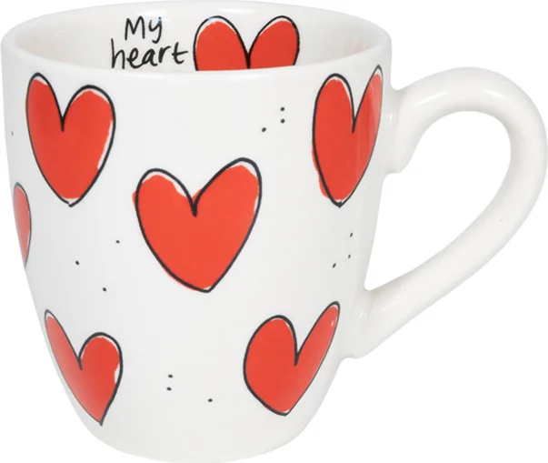 Blond Amsterdam minimok Blond Love uni hearts rood / wit 0,2 L