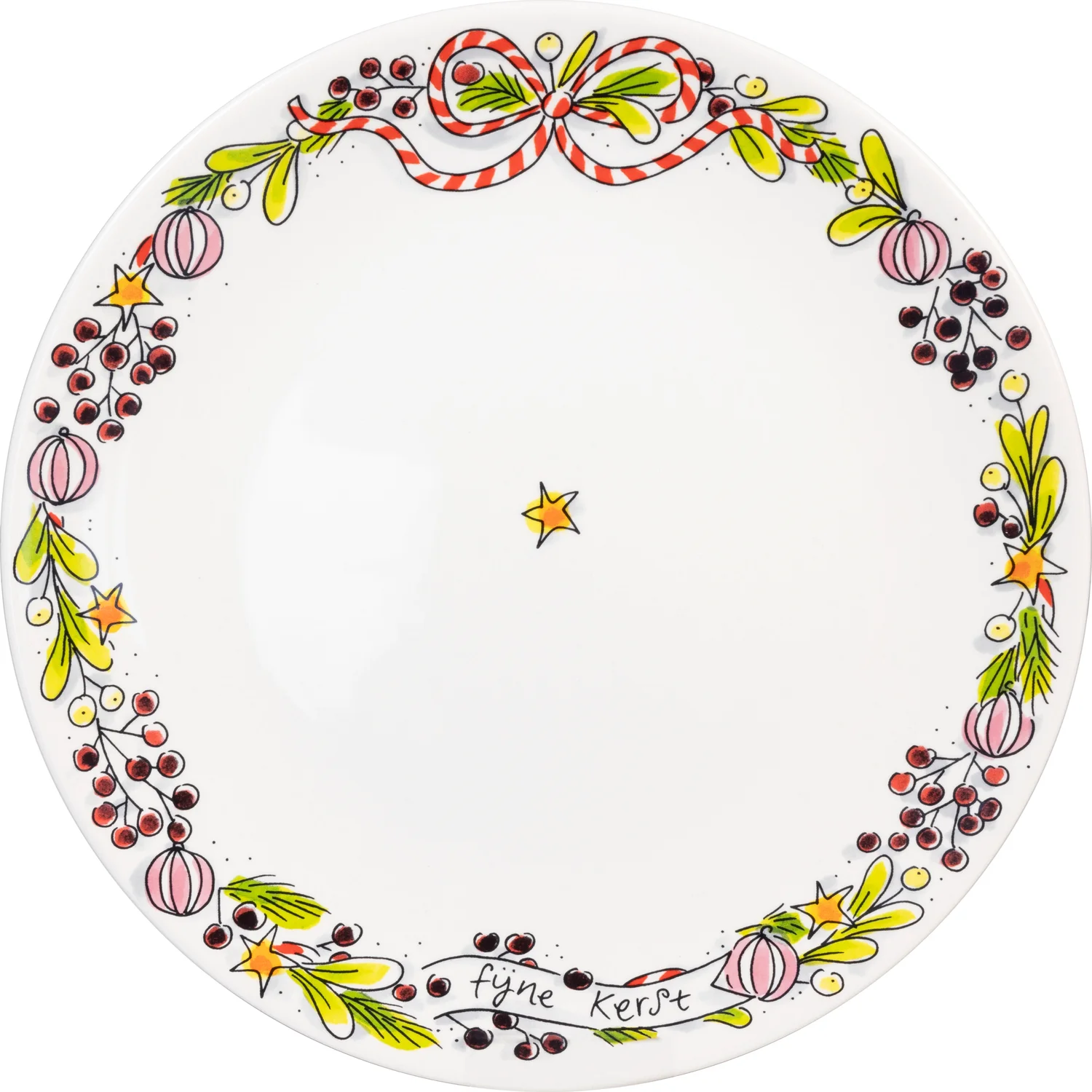 Blond Amsterdam dinerbord Christmas D 26 H 2 cm