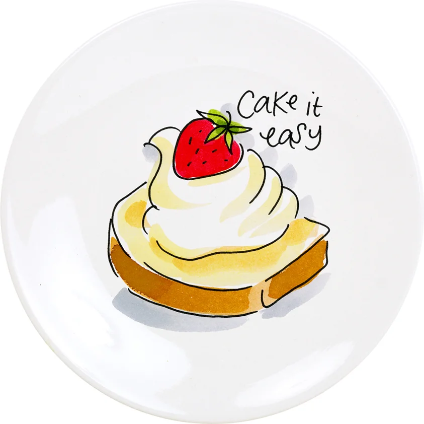 Blond Amsterdam petit four bord Moederdag cake D 12 H 1 cm