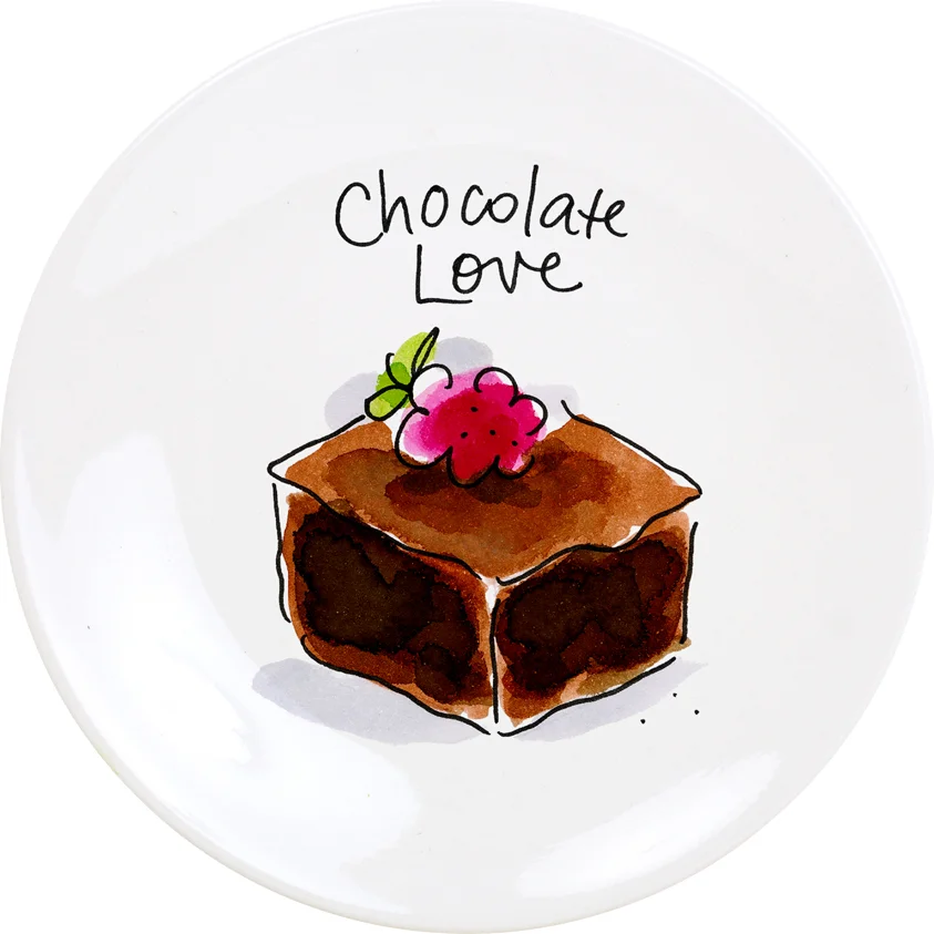 Blond Amsterdam petit four bord Moederdag chocolate D 12 H 1 cm