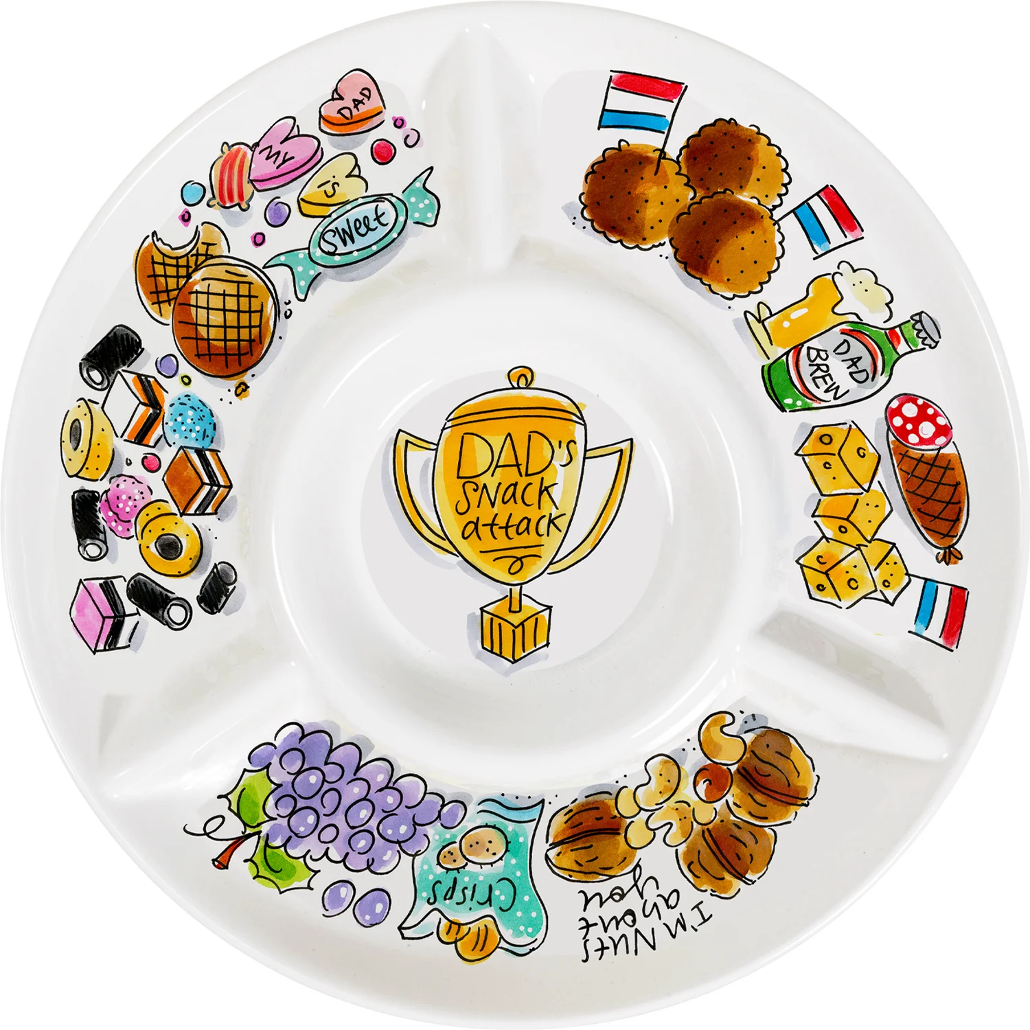 Blond Amsterdam snackschaal Vaderdag snack attack 0,5 L