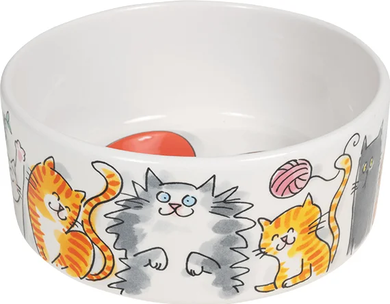 Blond Amsterdam kattenvoerbak Cat Heart D 15,5 H 7 cm