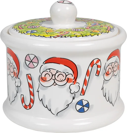Blond Amsterdam voorraadpot Christmas wit D 14 H 12,5 cm
