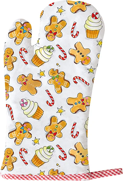 Blond Amsterdam ovenwant Christmas wit 32 x 18 x 3 cm