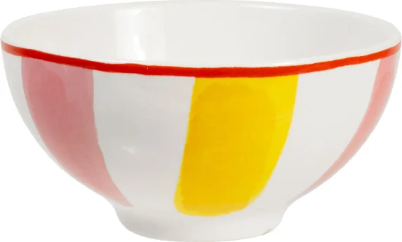 Blond Amsterdam schaal Even Bijkletsen roze / geel D 11,6 H 6 cm