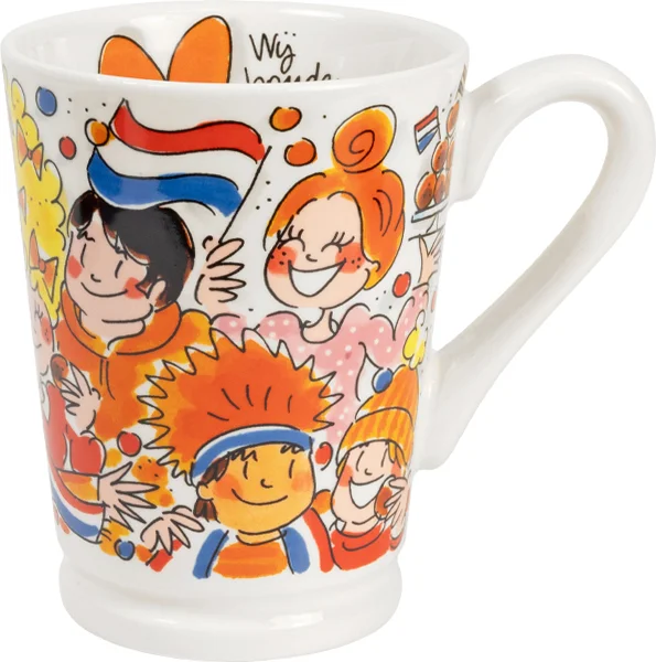 Blond Amsterdam mok Even Bijkletsen oranje 500 ml
