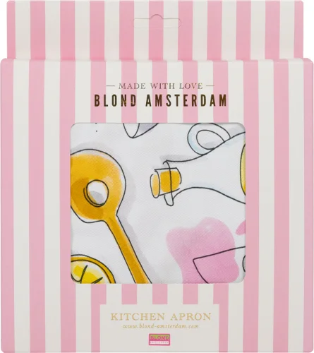 Blond Amsterdam schort Even Bijkletsen 60 x 90 cm