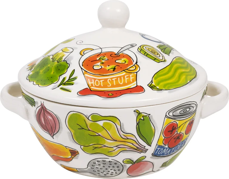 Blond Amsterdam terrine Even Bijkletsen D 22 H 18 cm