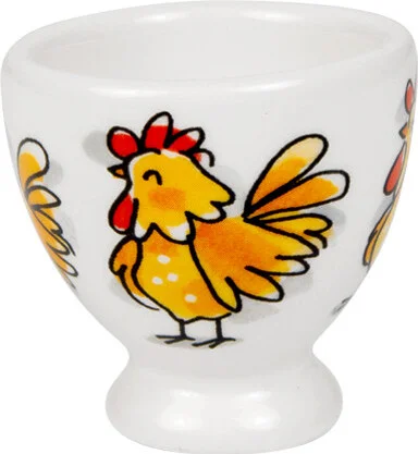 Blond Amsterdam eierdop Happy Easter kip D 5,4 H 6 cm