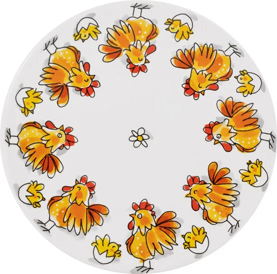 Blond Amsterdam dinerbord Happy Easter kip D 22 H 2,5 cm