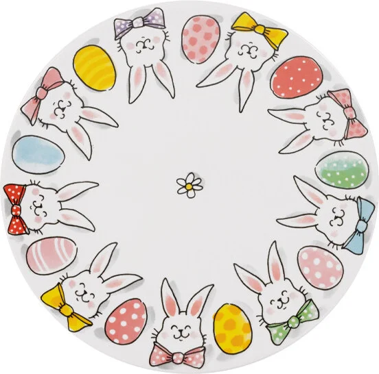 Blond Amsterdam dinerbord Happy Easter konijntje D 22 H 2,5 cm