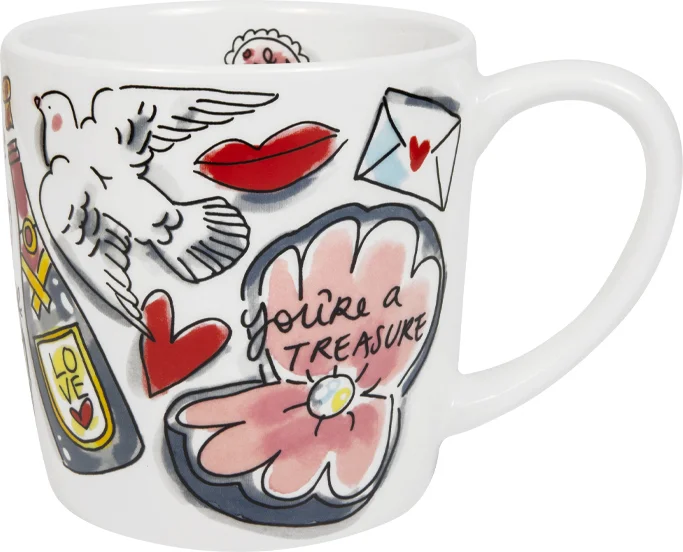 Blond Amsterdam cappucino mok Valentijn amour 500 ml