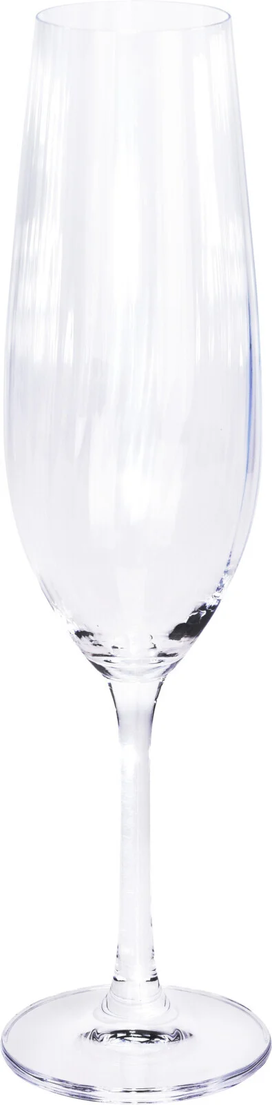 Champagneglas transparant 260 ml D 4,5 H 25 cm 2 stuks
