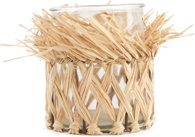 Dijk Natural Collections windlicht naturel D 12 H 15 cm