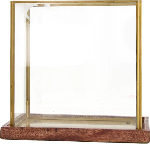 Dijk Natural Collections windlicht goud 18,5 x 12,5 x 18 cm