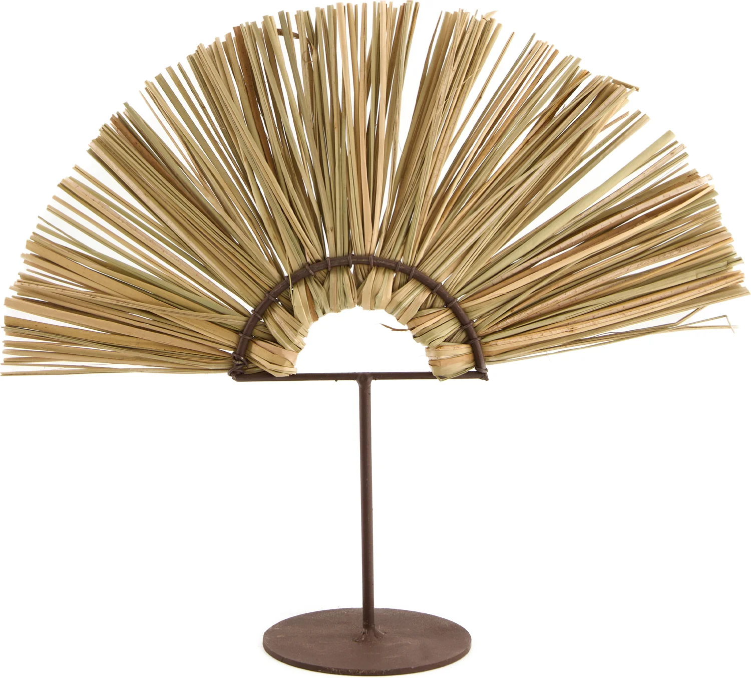 Dijk Natural Collections beeld op voet waaier naturel 28 x 8 x 26 cm