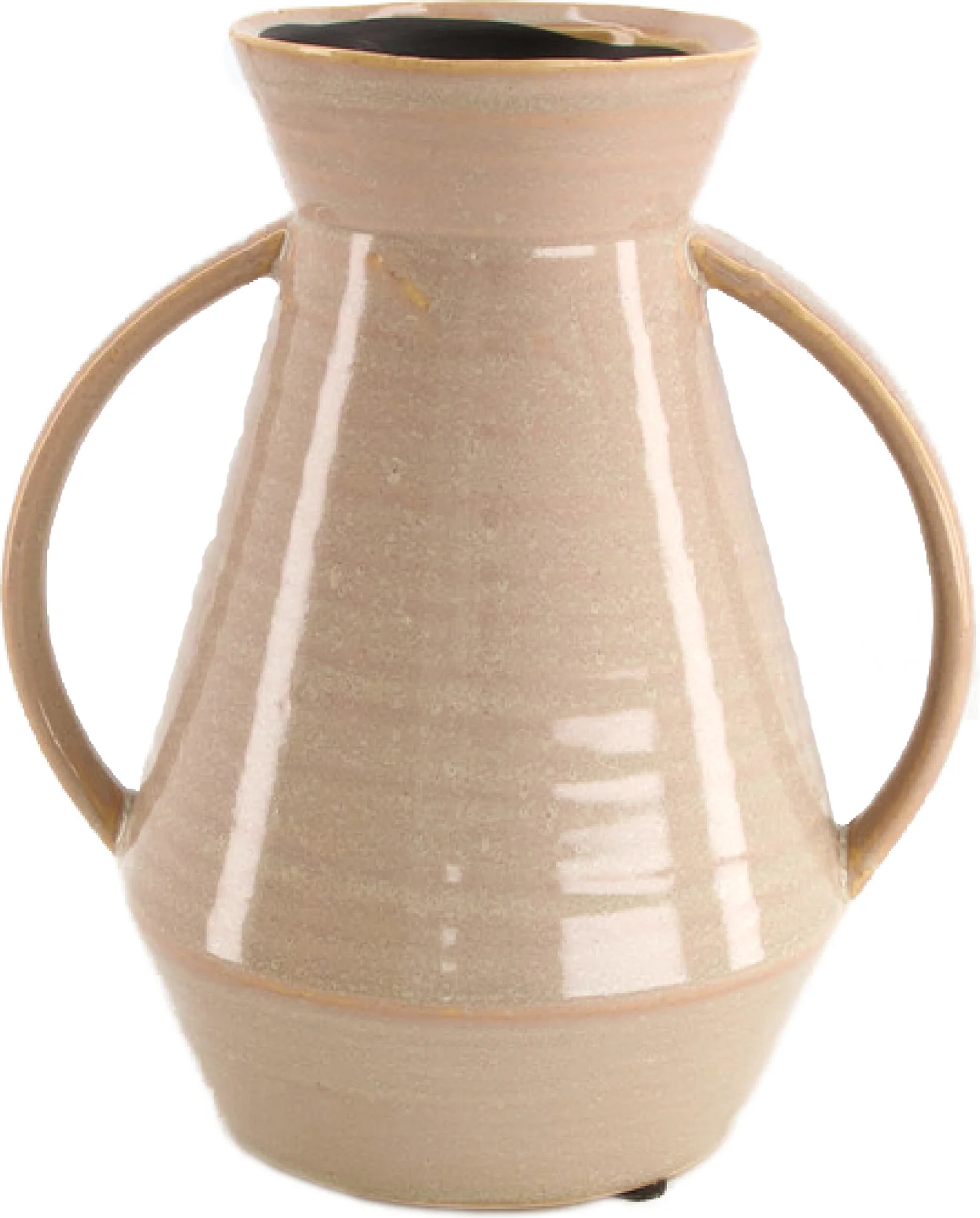 Dijk Natural Collections vaas roze / beige 19,5 x 15,5 x 24 cm