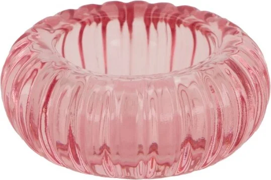 Dijk Natural Collections waxinelichthouder roze D 8,3 H 3,5 cm