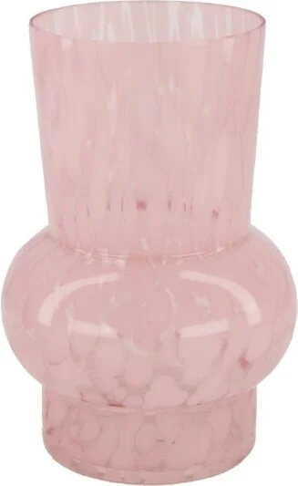 Dijk Natural Collections vaas op voet roze D 12 H 17,5 cm