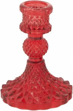 Dijk Natural Collections kandelaar rood D 8 H 10,5 cm