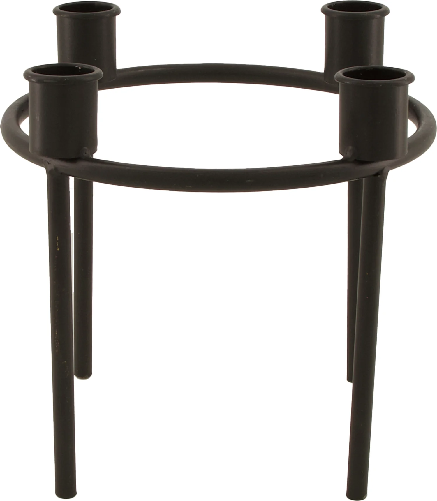 Dijk Natural Collections kandelaar Duco zwart D 17,5 H 17 cm