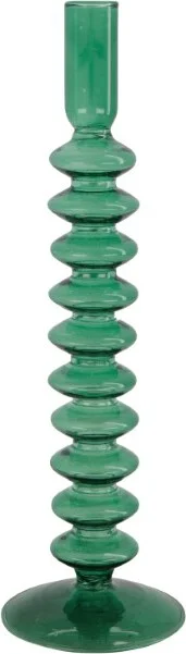 Dijk Natural Collections kandelaar groen 9 x 9 x 28 cm