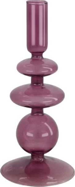 Dijk Natural Collections kandelaar paars D 8,5 H 19,5 cm