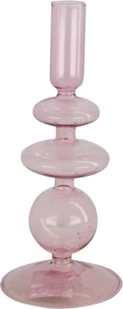 Dijk Natural Collections kandelaar roze D 8,5 H 19,5 cm